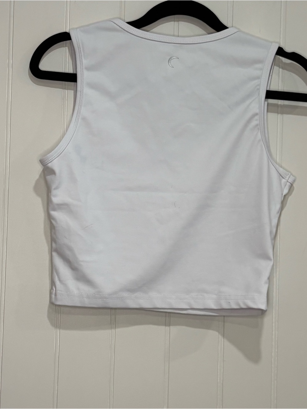 Zyia White Cropped Athletic Tank Top Activewear Fitness Gym Athleisure Small - Picture 4 of 4